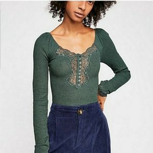 FP super cute long sleeve Ribbed T